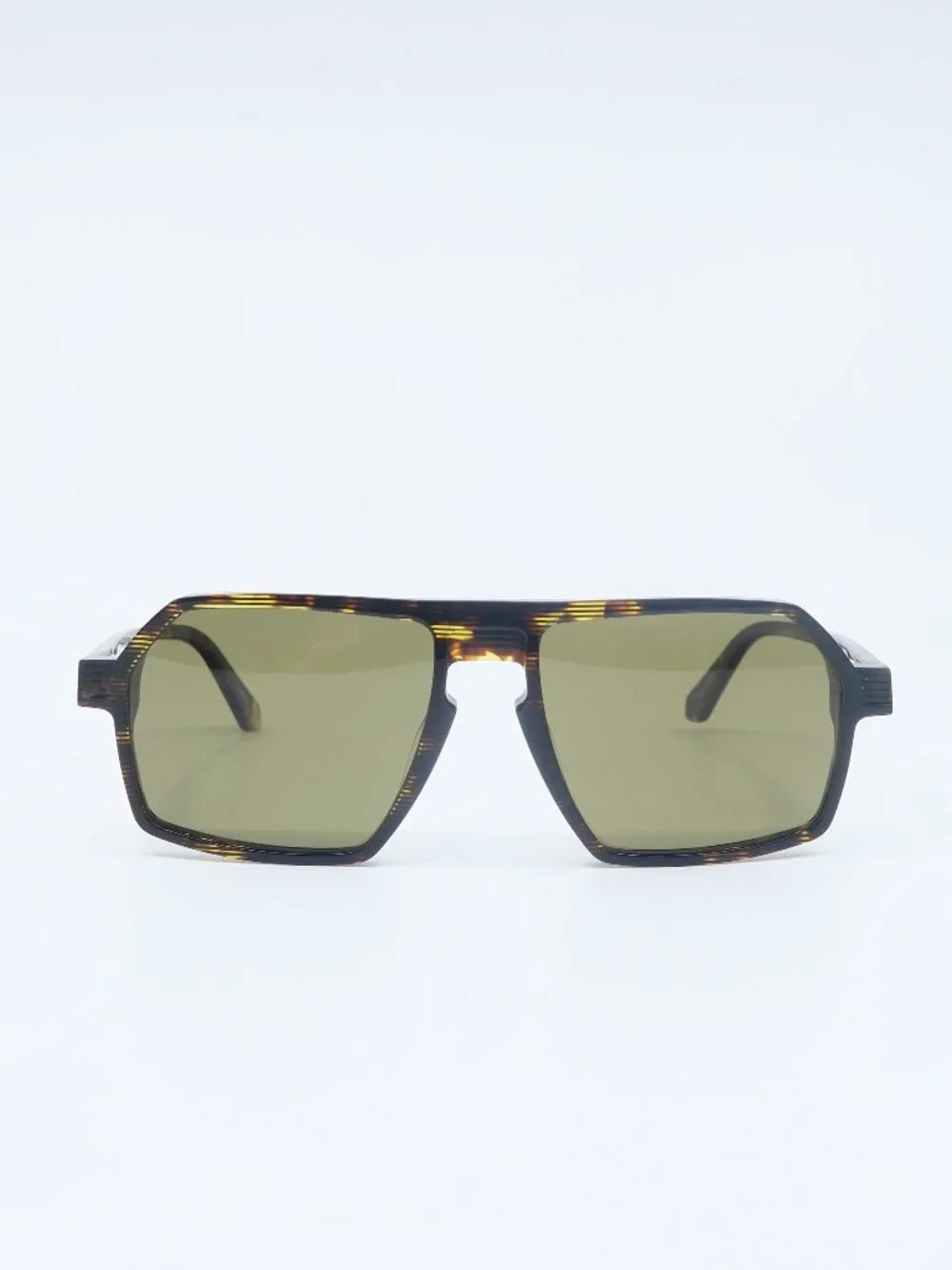 J.F. Rey DAYTONA 9898 1985 Brown Aviator, New Polarized Men's Sunglasses.